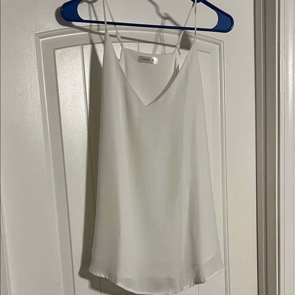 Evera B Cream Camisole Top